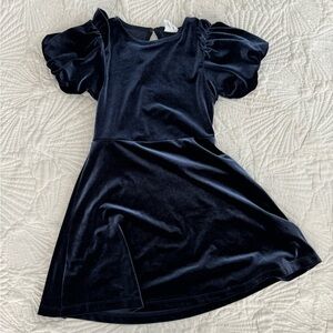 Blue Velour Zara Party Dress